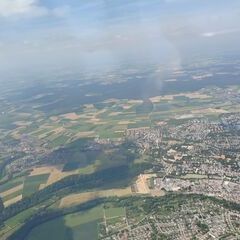 Flugwegposition um 11:50:09: Aufgenommen in der Nähe von Biberach, Deutschland in 1812 Meter